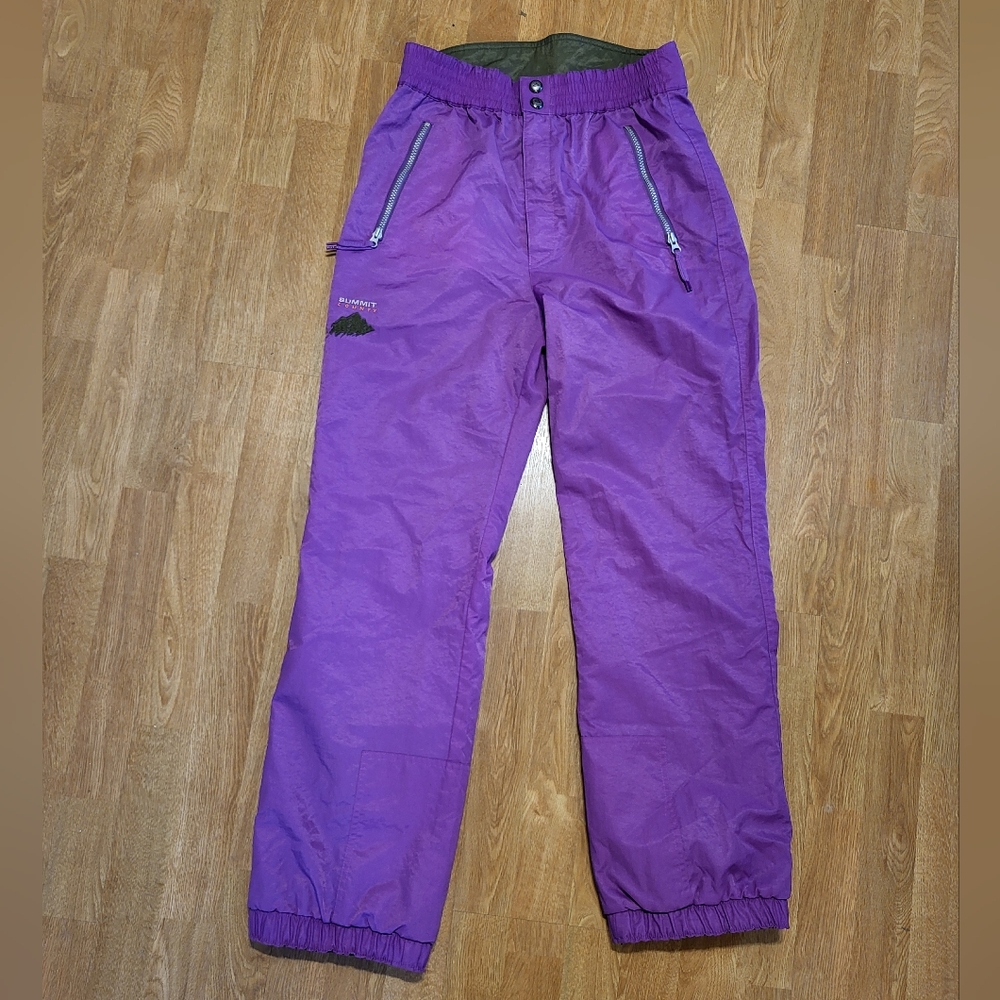 Summit County Vintage 80s Ski Pants Purple Size Medium